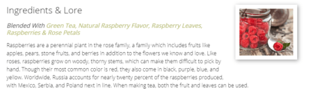 Raspberry Green Tea Loose .15lb - Image 2